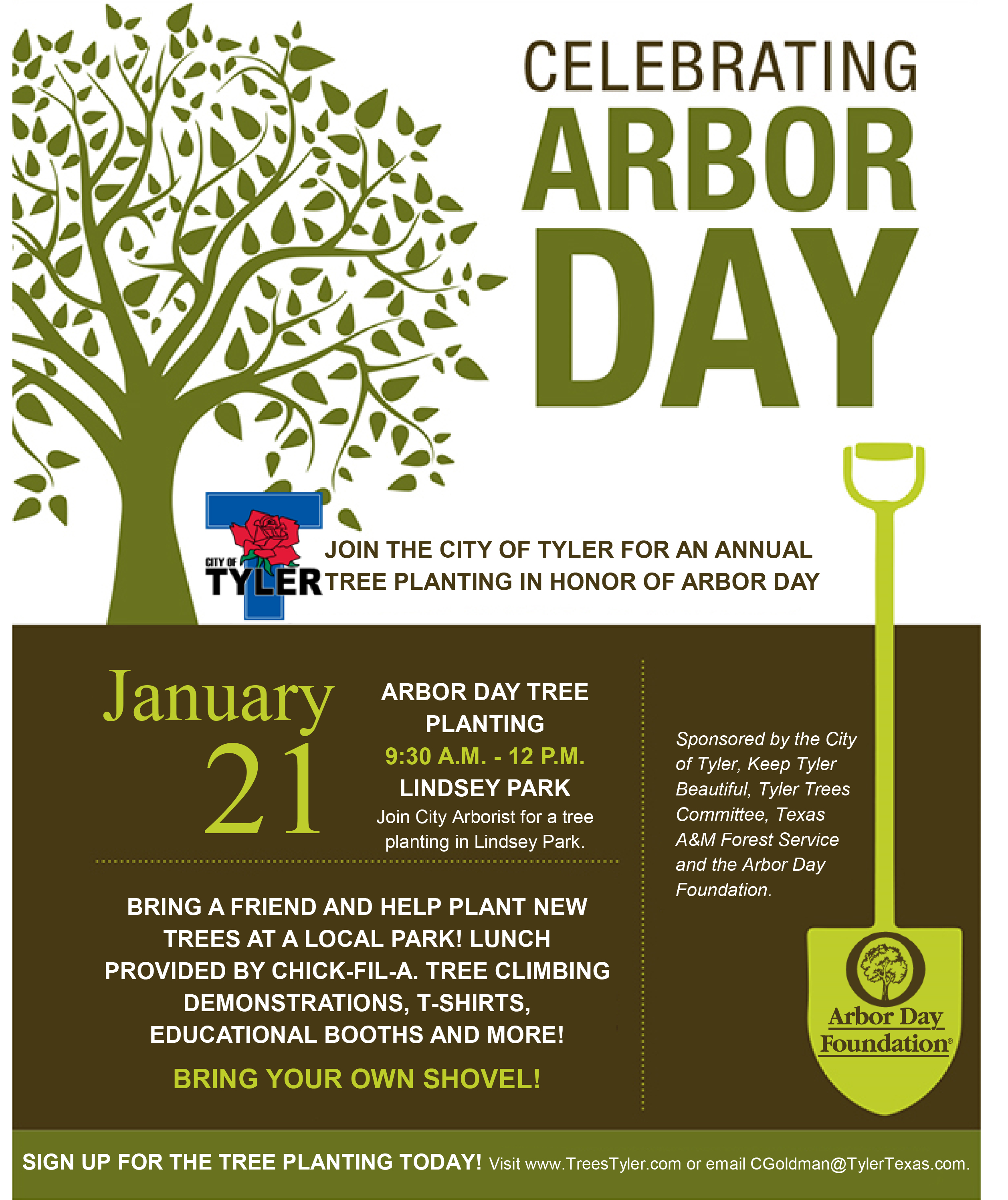 Connect City of Tyler Arbor Day Event TFS